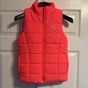 Puma Bright Hot Pink Quilted Vest
